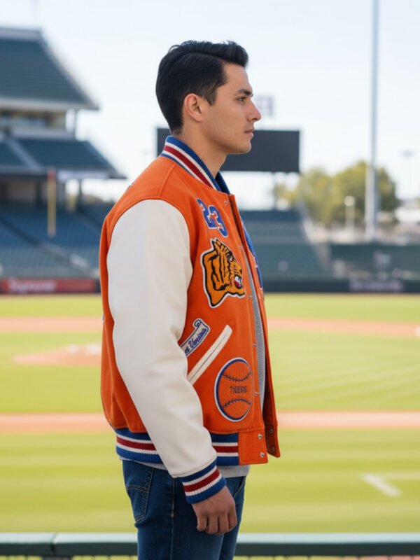 Supreme Tiger Orange Varsity Jacket