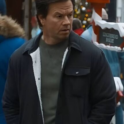 The Family Plan 2 Mark Wahlberg Black Jacket
