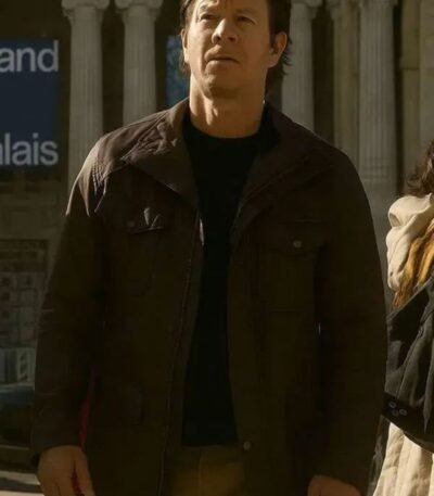 The Family Plan 2 Mark Wahlberg Brown Leather Jacket