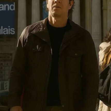 The Family Plan 2 Mark Wahlberg Brown Leather Jacket