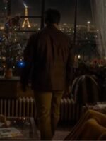 The Family Plan 2 Mark Wahlberg Brown Leather Jacket