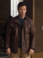 The Family Plan 2 Mark Wahlberg Brown Leather Jacket