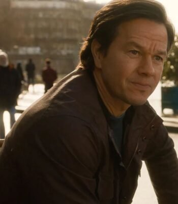 The Family Plan 2 Mark Wahlberg Brown Leather Jacket