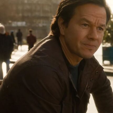 The Family Plan 2 Mark Wahlberg Brown Leather Jacket