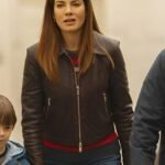The Family Plan 2 Michelle Monaghan Black Leather Jacket