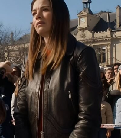 The Family Plan 2 Michelle Monaghan Black Leather Jacket