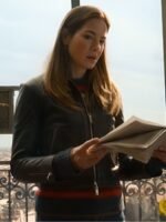 The Family Plan 2 Michelle Monaghan Black Leather Jacket