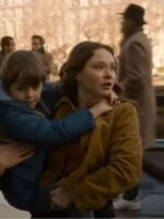 The Family Plan 2 Zoe Colletti Brown Corduroy Jacket