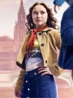 The Family Plan 2 Zoe Colletti Brown Corduroy Jacket