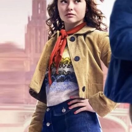 The Family Plan 2 Zoe Colletti Brown Corduroy Jacket