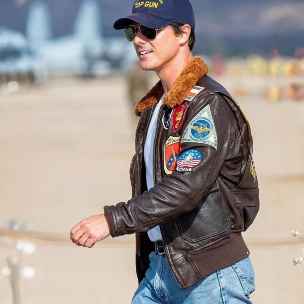 Top Gun Tom Cruise Pete Maverick Pilot Flight Bomber Leather Jacket
