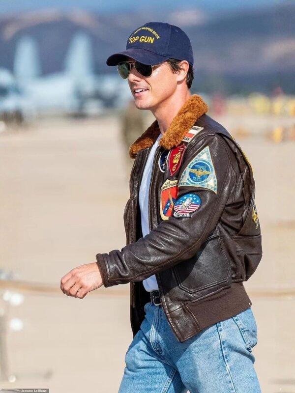 Top Gun Tom Cruise Pete Maverick Pilot Flight Bomber Leather Jacket