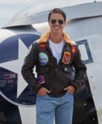 Top Gun Tom Cruise Pete Maverick Pilot Flight Bomber Leather Jacket