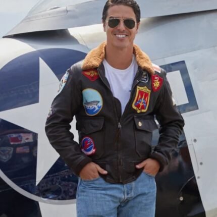 Top Gun Tom Cruise Pete Maverick Pilot Flight Bomber Leather Jacket