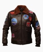 Top Gun Tom Cruise Pete Maverick Pilot Flight Bomber Leather Jacket