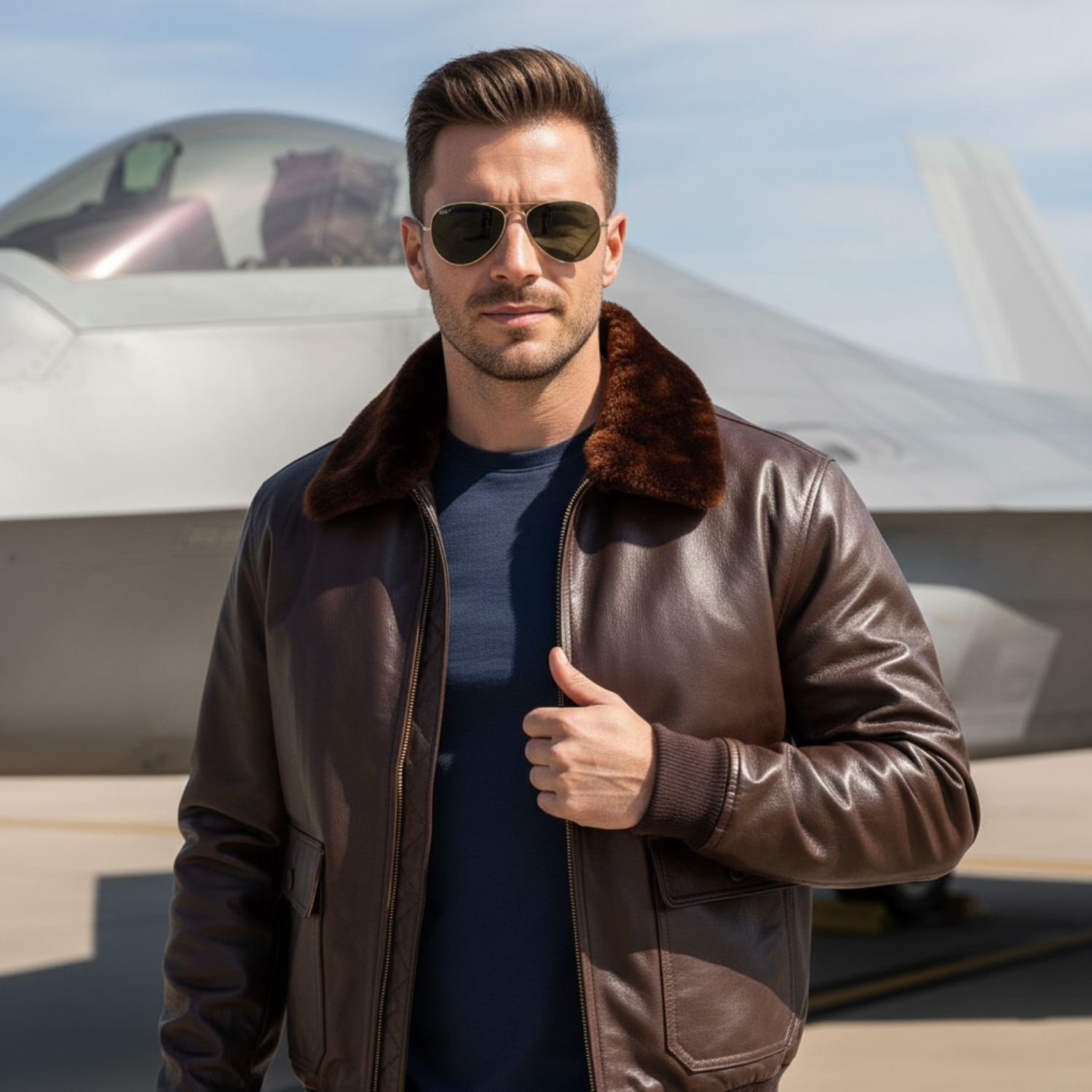 WWII Navy G1 Flight Bomber Genuine Leather jacket WWII Navy G1 Flight Bomber Genuine Leather jacket