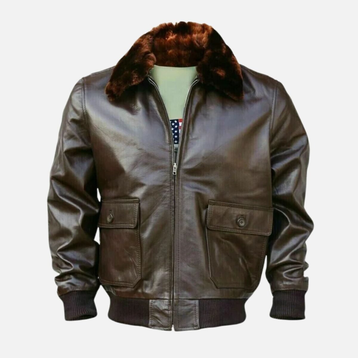 WWII Navy G1 Flight Bomber Genuine Leather jacket