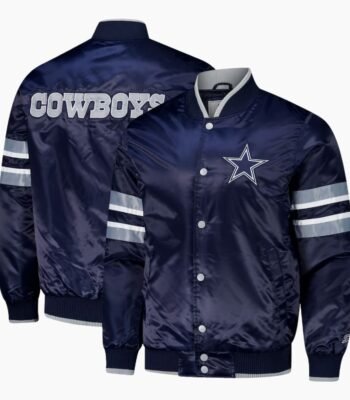 Men's Dallas Cowboys The Varsity Raglan Satin Jacket
