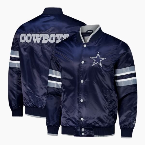 Men's Dallas Cowboys The Varsity Raglan Satin Jacket