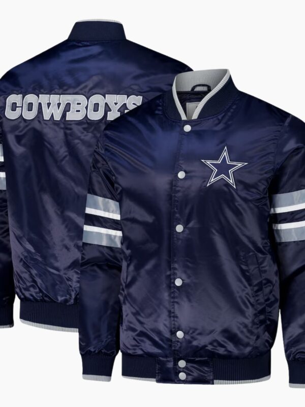 Men's Dallas Cowboys The Varsity Raglan Satin Jacket