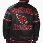 NFL Arizona Cardinals Multicolor Leather Jacket