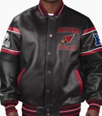 NFL Arizona Cardinals Multicolor Leather Jacket