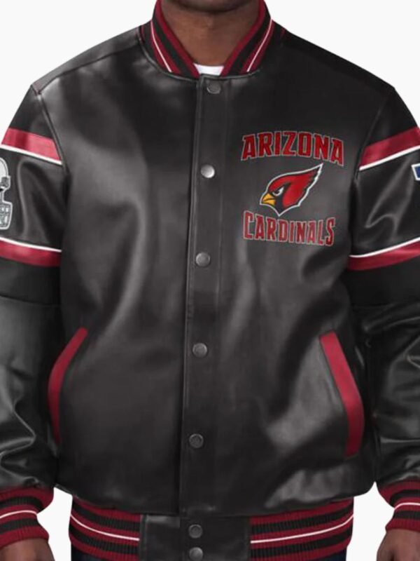 NFL Arizona Cardinals Multicolor Leather Jacket