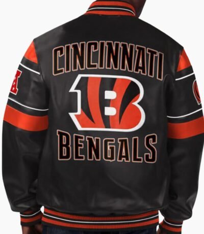 NFL Cincinnati Bengals Multicolor Leather Jacket