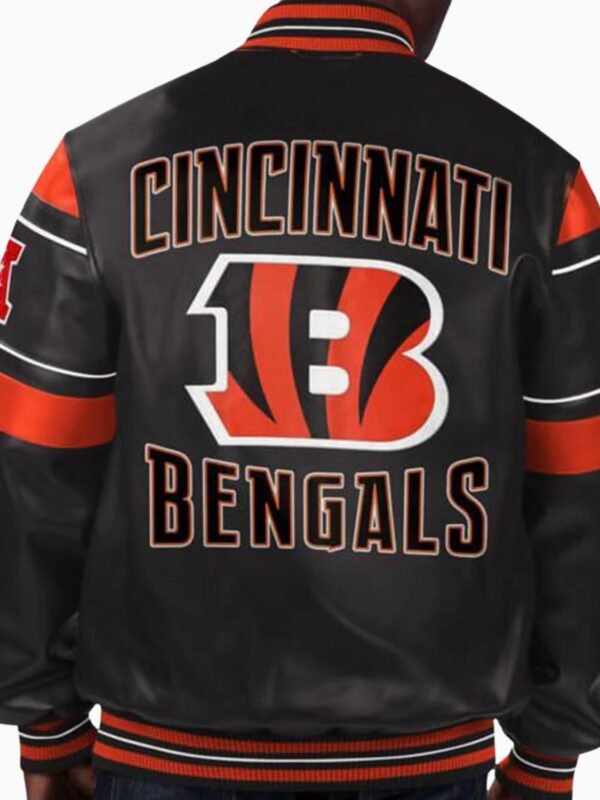 NFL Cincinnati Bengals Multicolor Leather Jacket