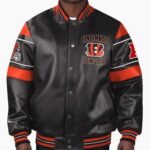 NFL Cincinnati Bengals Multicolor Leather Jacket