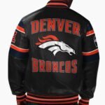 NFL Denver Broncos Leather Jacket