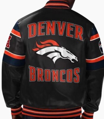 NFL Denver Broncos Leather Jacket