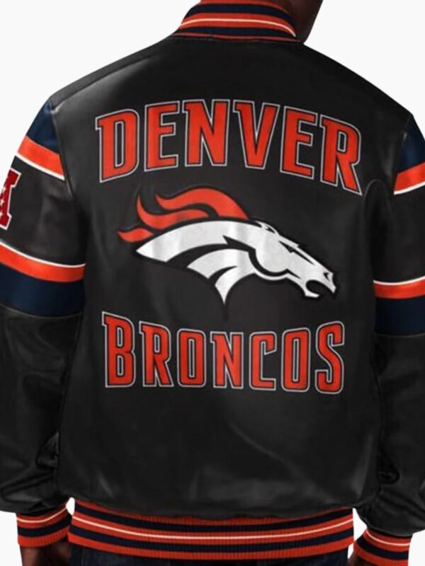 NFL Denver Broncos Leather Jacket