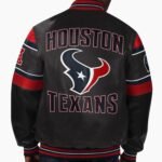 NFL Houston Texans Multicolor Leather Jacket