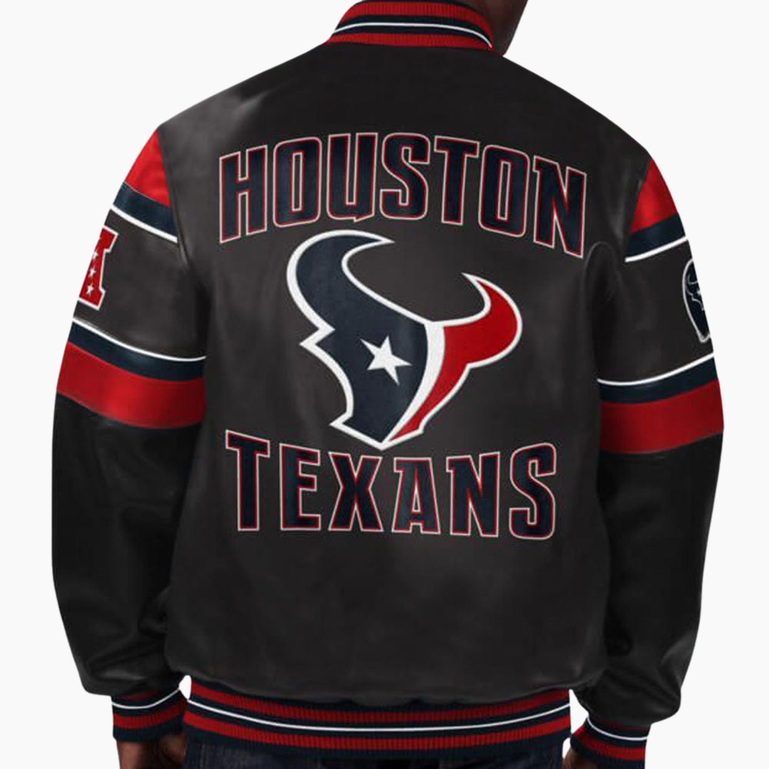 NFL Houston Texans Multicolor Leather Jacket NFL Houston Texans Multicolor Leather Jacket