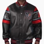 NFL Houston Texans Multicolor Leather Jacket