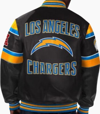 NFL Los Angeles Chargers Multicolor Leather Jacket