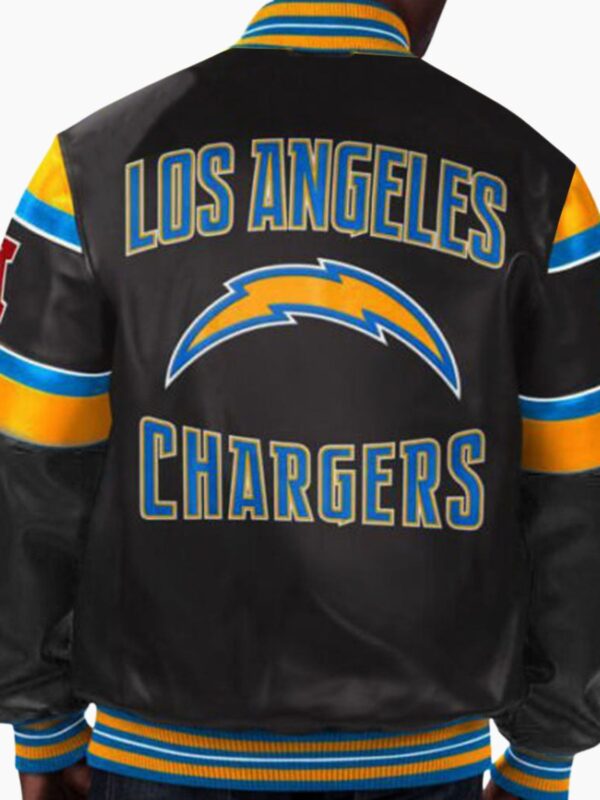 NFL Los Angeles Chargers Multicolor Leather Jacket