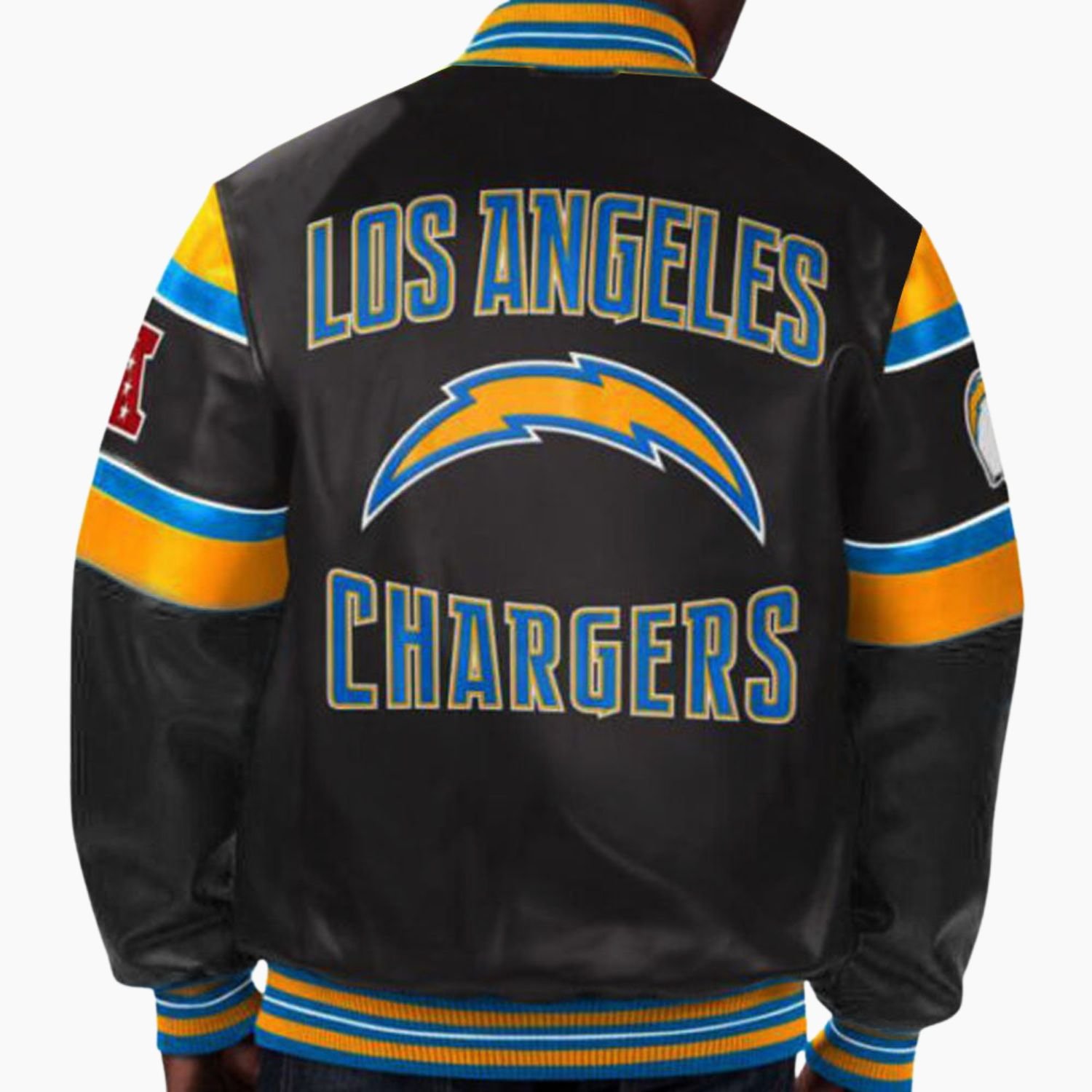NFL Los Angeles Chargers Multicolor Leather Jacket NFL Los Angeles Chargers Multicolor Leather Jacket