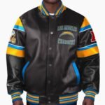 NFL Los Angeles Chargers Multicolor Leather Jacket