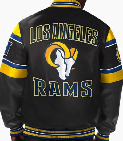 NFL Los Angeles Rams Multicolor Leather Jacket