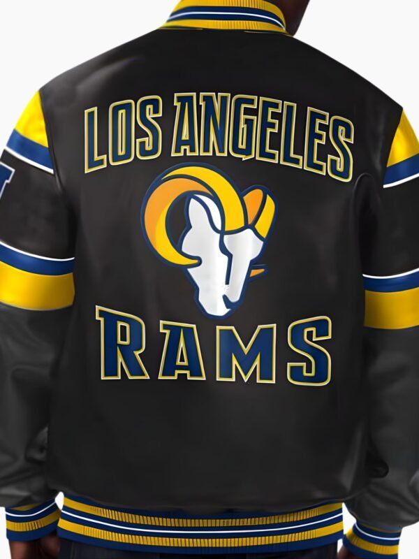 NFL Los Angeles Rams Multicolor Leather Jacket