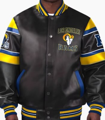 NFL Los Angeles Rams Multicolor Leather Jacket