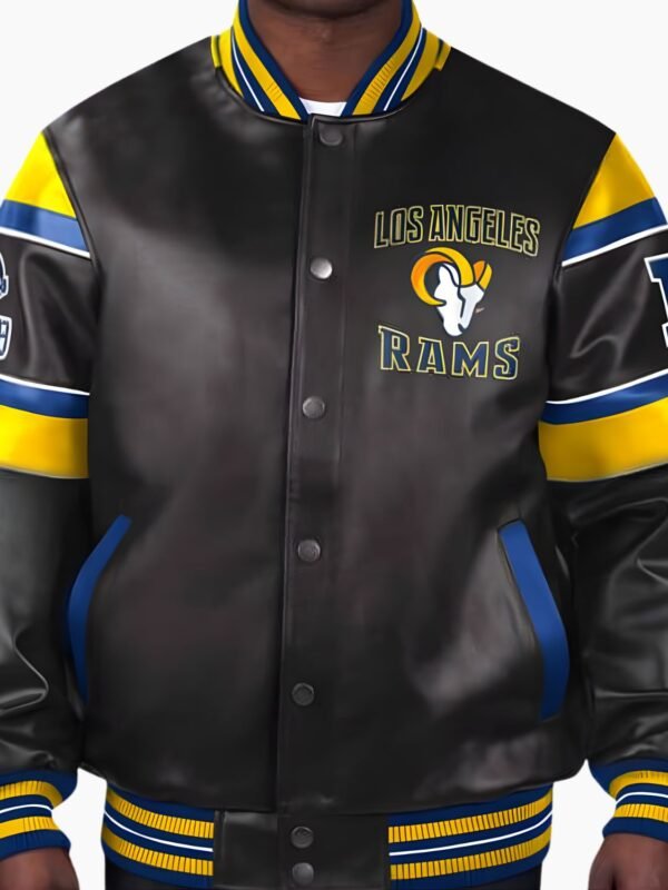 NFL Los Angeles Rams Multicolor Leather Jacket