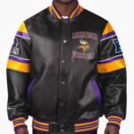 NFL Minnesota Vikings Multicolor Leather Jacket