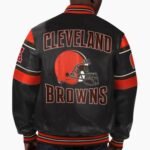 NFL Multi Cleveland Browns Leather Jacket
