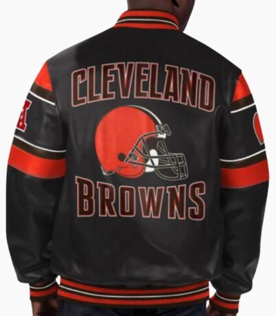 NFL Multi Cleveland Browns Leather Jacket