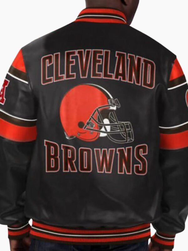 NFL Multi Cleveland Browns Leather Jacket
