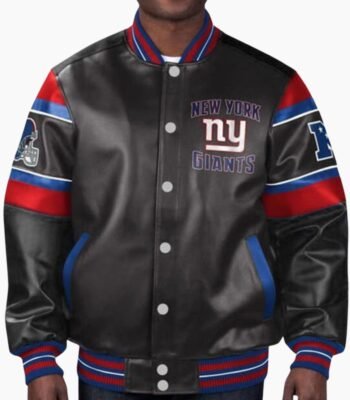 NFL New York Giants Leather Jacket