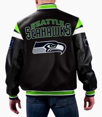 NFL Seattle Seahawks Varsity Leather Jacket